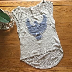 High-Low Knitted Tee